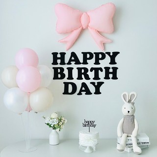 연지마켓 왕리본 풍선 생일파티 풍선 세트, 리본풍선세트 핑크, 1세트