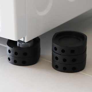 와우홈 세탁기 받침대 건조기 받침 고정 고무 패드 높이조절 흔들림 방지, 8개, 논슬립레벨업