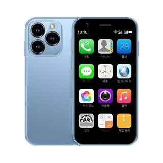 초미니 휴대폰 소형 공기계 SOYES xs16 서브 세컨, 4G, 2G+16G, C. 파랑, 16GB