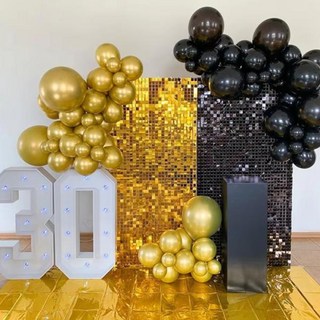 벽면인테리어 벽장식 촬영 소품 쉬머 스퀘어 스팽글 반짝이는 생일 기념일 결혼 약혼파티용, Laser Silver
