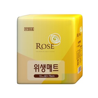 로즈 성인용기저귀 위생매트 고급형, FREE(onesize), 20개, 10매입