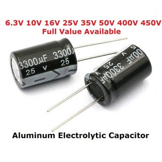 알루미늄 전해 캐패시터 6 3V 1000UF 10V 1500UF 16V 2200UF 25V 3300UF 35V 50V 400V 4700UF 680UF 1UF 2 2UF 3 3UF, 16V 4700UF 5PCS, 1개