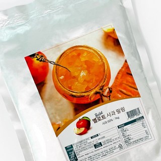 분이네 벨로트 사과필링 잼 1kg 과일잼 사과파이 /유통기한25.8.6까지, 1개
