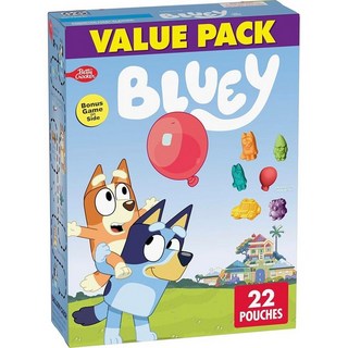 BLUE 블루y 과일 맛 간식 간식 파우치 글루텐 프리 스낵 밸류 팩 22개 499g(17.6온스) 152765, 499g, 1개