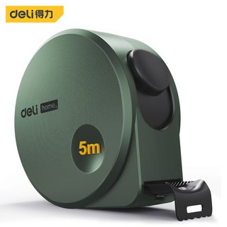 델리 1 Pcs 3M 5M 디지털 강철 줄자 고정밀 클리어 스케일 다기능 목공 휴대용 측정 도구, [06] 5M-Green, 1개