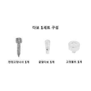 윈드씽 천장형 에어컨 바람막이 부자재 굴절 다보 1세트, 1개