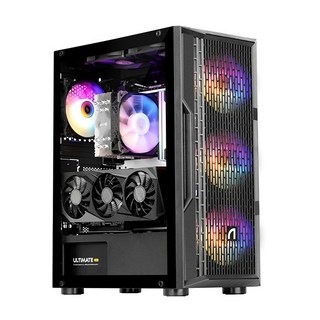 [ABKO] V30 스퀘어 강화유리 [미들타워], 상세페이지 참조, 1개