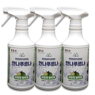 실내 화장실 집안 방 담배 홀애비 악취 냄새 탈취제 제거제 안나푸르나 불만족시100%환불, 3개, 500ml