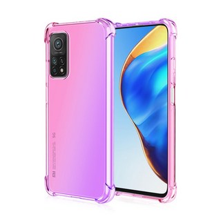 샤오미 미10T 5G / 미10T 프로 5G 투명 레인보우 범퍼 케이스