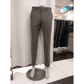 SAP BG *춘추바지* 사방 스판으로 편한 착용감의 허리 노출 밴딩 기본 신사 바지 (그레이)