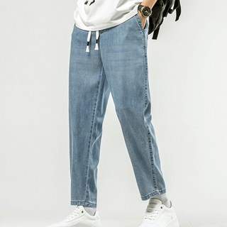 모던에프 텐셀 세미와이드 밴딩 데님 팬츠 (3301)