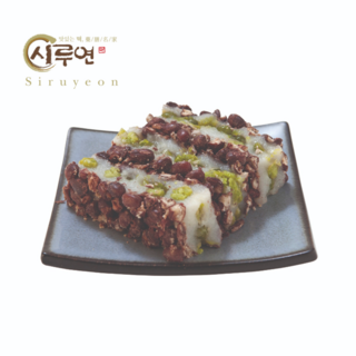 (천유작) 시루연 완두찰시루떡 개별포장, 1개, 1kg