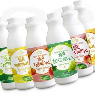 과일시럽 원액 농축액 에이드 베이스 음료 카페 바텐더, 1kg, 쉘몬 과일 농축액 베이스 뱅쇼 1kg