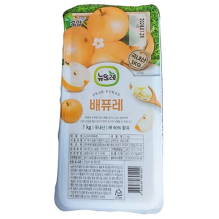 뉴뜨레 냉동 배 퓨레 국내산, 6개, 1kg