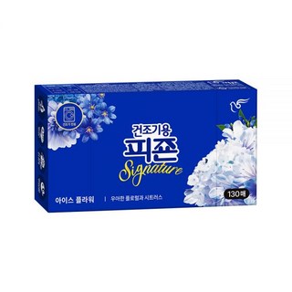 건조기용 피죤 드라이시트 섬유유연제 시그니처 130매 X 1개 아이스플라워, 미스틱레인 130매
