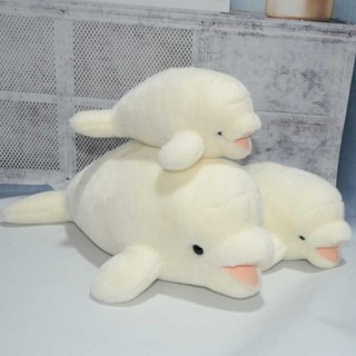 벨루가인형 동물 바다 샤크 고래 대형 봉제인형, 고래 27cm, 1개