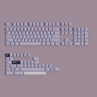 GMK 라벤더 키캡 PBT 염료 서브 체리 프로필 앨리스 우팅 더블 스플릿 7U 스페이스바 1 세트, 03 pure color base kit