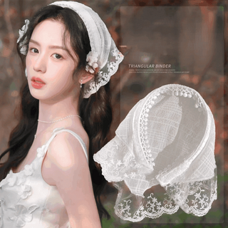 [시러오쇼] 봄 여름 가을 데일리 패션 삼각형 스카프 머리띠 삼각두건정품