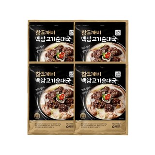참도깨비 백암 고기순대국 640g 국내산 토종고기순대와 국내산 고기 가득, 4개