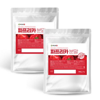 백장생 국산 빨강 파프리카 100% 가루 분말, 300g, 2개