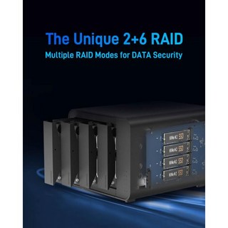3.5인치 TERRAMASTER D8 8 베이 RAID 인클로저