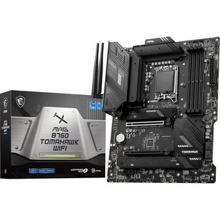 MSI MAG B760 톰호크 WiFi DDR4 게이밍 메인보드 12세대 13세대 인텔 프로세서 써포트 A 1700 PCIe 5 0 M 2 5Gbps LAN USB 3 Gen2, MAG B760 TOMAHAWK WIFI, ATX, 1개