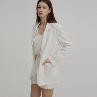 아바몰리 CLASSIC SUMMER LINEN JK (WHITE)