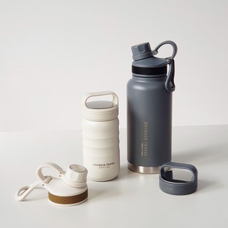 오슬로 아웃백 트래블 텀블러, 아이보리, 900ml, 1개