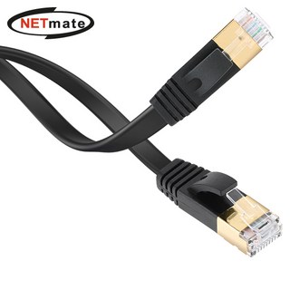 강원전자 넷메이트 NMC-UF730S CAT.7 STP 다이렉트 FLAT 케이블 3m, 1개, ●◐본상품◑●
