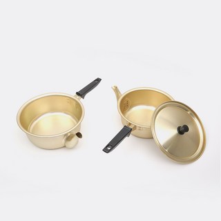 [베네첸] 전참시 이국주 양은 주전자냄비 짜장 짜파게티 비빔면 불닭볶음면 냄비, 18cm, 1개