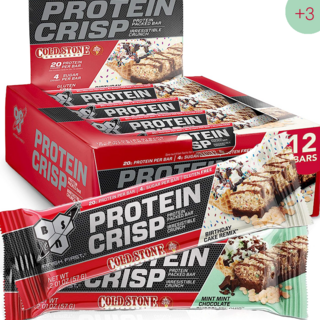 비에스엔 신타6 웨이프로틴 크리스피 바 콜드 스톤 생일케이크 민트초코 맛 12개입, 3개, 생일 케이크맛 12개입, 684g