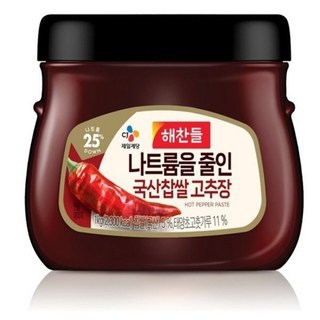 해찬들 나트륨을 줄인 국산찹쌀 고추장 1KG (N4), 1개