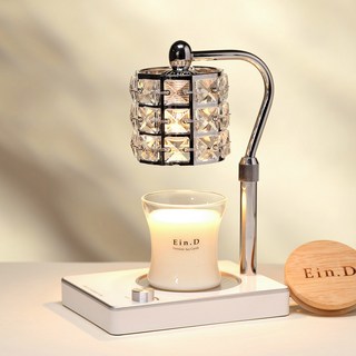 에인디 루시드 캔들워머 높이조절 불빛조절+소이캔들 150g세트, 라벤더바닐라150g, 루시드_실버화이트(일반)