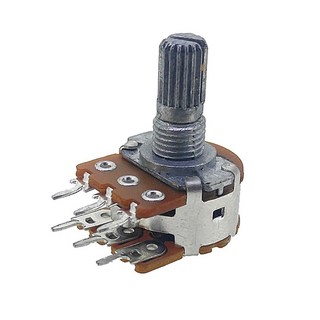 16파이 가변저항 16mm 2련볼륨 5kΩ ~ 500kΩ VR16MW, 10KΩ