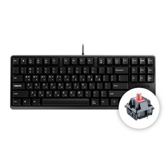 CHERRY 기계식 유선 텐키리스 키보드, 블랙, G80-3000S TKL, 저소음 적축