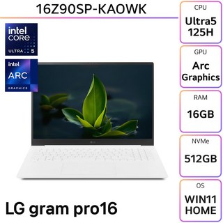 LG전자 LG 그램 프로 16Z90SP-KAOWK의 주요 특징