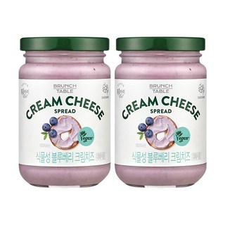 복음자리 식물성 크림치즈 2개 무화과 블루베리 190g, 블루베리 2개