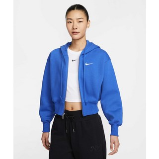 매장정품 NIKE 스포츠웨어 플리스 루즈 크롭 풀집 후디 W - 게임 로얄:세일 HJ0941-480 159102