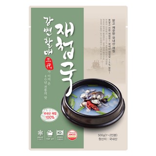 강변할매 하동 섬진강 재첩국 자연산 500g, 10개