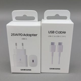 삼성 정품 갤럭시 S24 25W 초고속충전기 C타입 [ 케이블 포함 ] 블랙 검정, 25W 충전기세트_화이트, 1개