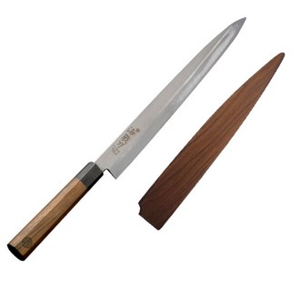 칼명장 조상진 해전도 팔각 사시미칼 회칼 자석 나무 칼집 세트, 1개, 혼합