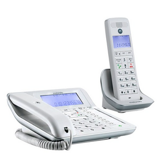 모토로라 디지털 유무선전화기 C7201A, C7201A (화이트/KC안전인증)
