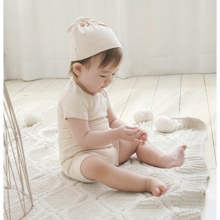 리틀콩 반팔레이온 배앓이방지 아기 유아 여름 실내복
