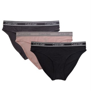 캘빈클라인 언더웨어 여성 비키니 팬티 3 Pack (블랙 핑크 그레이)