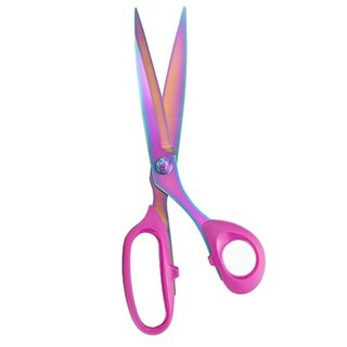 Sharp Sewing Scissors Titanium Coating Left Handed Stainless Steel Heavy Duty Multi Purpose Fabric, 01 Left hand