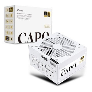 [엔클롬] CAPO 1000W 80PLUS GOLD 풀모듈러 ATX 3.1 파워서플라이 (ATX/1000W) [화이트], 선택하세요