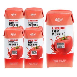 [공식판매처] 리타 NFC착즙 토마토주스 1박스 실온보관 무첨가, 24개, 200ml