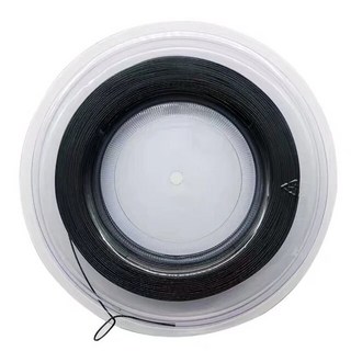 Powerti 테니스 줄 공 야외 남성 스포츠 1.20mm 폴리에스터 내구성 비치 네트 200m 릴, [01] black, 1개