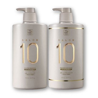 미쟝센 살롱10 단백질 샴푸 990ml+트리트먼트 에센스팩(극손상)990ml, 1개, 1980ml