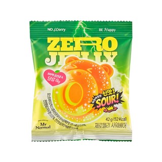 마이노멀 무설탕 제로젤리 사워베어, 42g, 4개